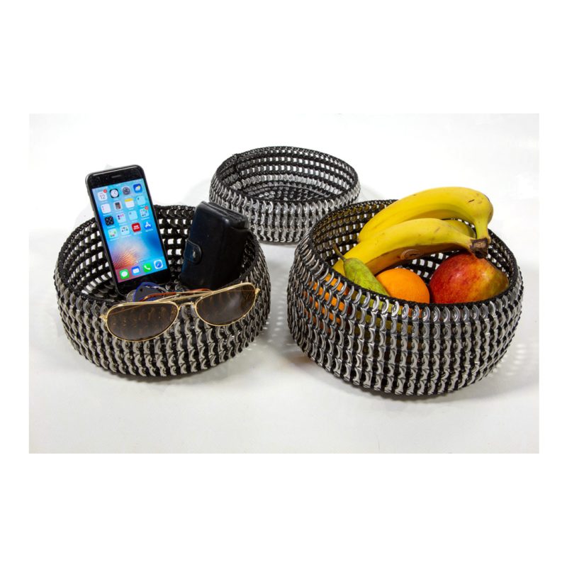 Decorative Hand Crafted Ring Pull Bowls - Set of 3