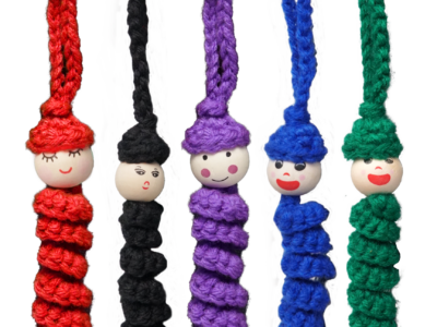 Happy Worm Keychain