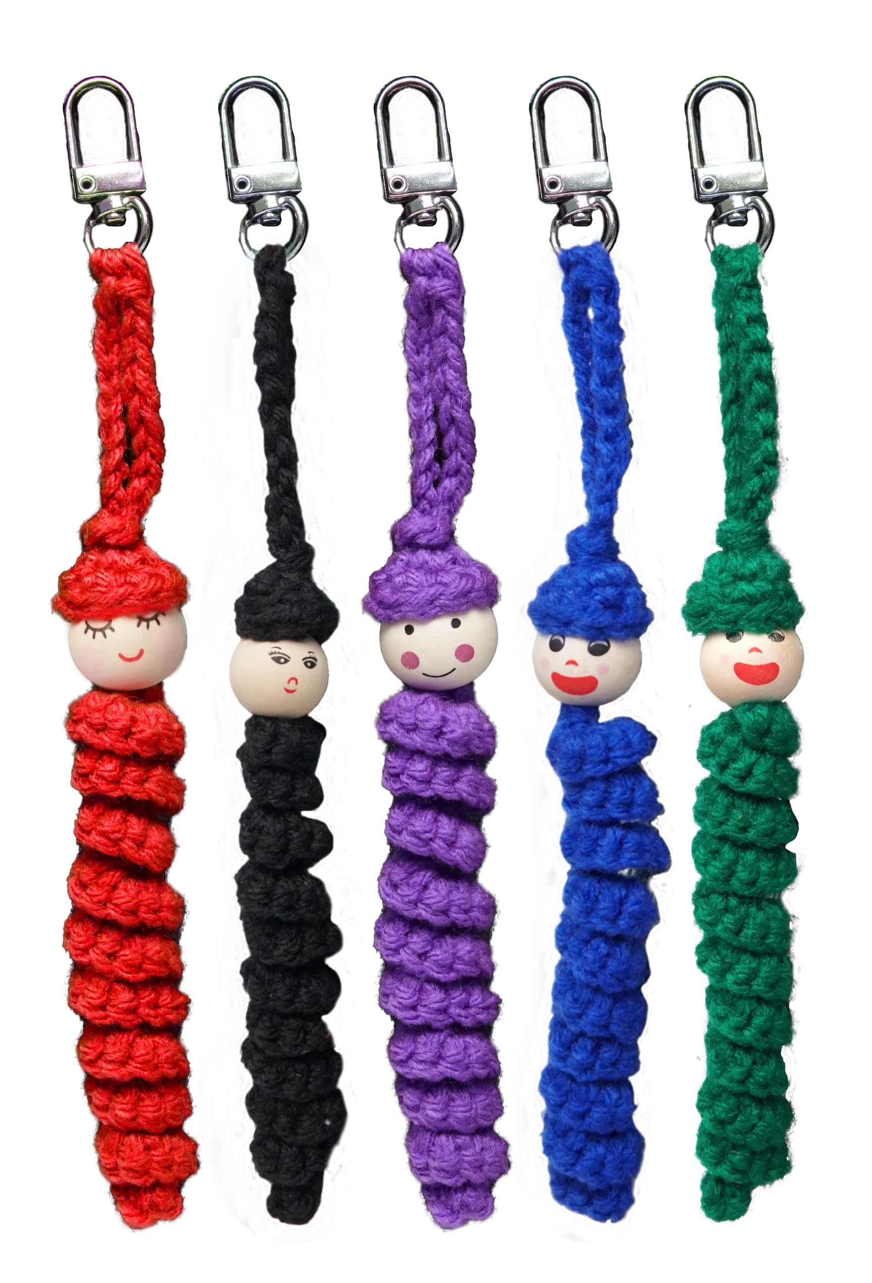 Happy Worm Keychain